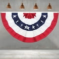thumbnail image 1 of American Flag Skirt Decor Independence Day Fan-shaped Banner, 1 of 7