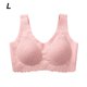 thumbnail image 1 of Sujetador de mujer Sujetador Hacer subir acolchado inalámbrico Sujetador deportivo de látex desmontable Ropa interior superior, Rosa, L Advancent AP001365-01, 1 of 7