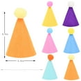 thumbnail image 3 of 6 Pcs Mini Party Hats for Stuffed Animals, Birthday Party Cone Hats Dolls Dog Cat Rabbit Puppies Assorted Animal Birthday, 3 of 4
