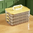 thumbnail image 3 of Transparent Stackable Kitchen And Fridge Storage Containers With Sealing Lids For Cookies Dumplings And Freezer Food, 3 of 4