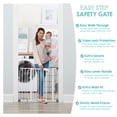 thumbnail image 5 of Regalo Easy Step 38.5-Inch Extra Wide Baby Gate, Includes 6-Inch Extension Kit, 4 Pack Pressure Mount Kit and 4 Pack Wall Mount Kit, 5 of 13
