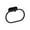 Black, variant on Leodye 1PCS No Punch Stainless Steel Bathroom Towel Ring Hotel Quality Wall Mounted Towel Rack Bathroom Accessory -7.87x4.45in