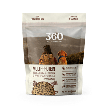 360 Pet Nutrition Multi-Protein Adult Freeze-Dried Raw Formula 16 oz.