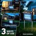 thumbnail image 6 of Rossetta Solar Bug Zapper Outdoor, 1 Acre 4500V Waterproof Mosquito Killer for Garden, Patio, 6 of 8