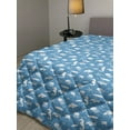 thumbnail image 2 of Animal Down Alternative Comforter, Water Bubbles on the Surface with Seahorse and Sea Star in Waves Coast Tropical, Microfiber Quilt for All Season, 5 Sizes, Orange Blue, by Ambesonne, 2 of 3