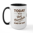 thumbnail image 2 of CafePress - Today Is A Hot Chocolate Kind Of Day Large Mugs - 15 oz Ceramic Large White Novelty Mug, 2 of 4