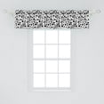 thumbnail image 2 of Ambesonne Black and White Valance Pack of 2, Big Small Dots, 54"X12", Black White, 2 of 2