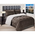 thumbnail image 2 of Elegant Comfort Brown Solid Print Microfiber Comforter Sets, Twin (2 Counts), 2 of 4