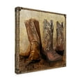 thumbnail image 2 of Trademark Fine Art 'Roped In Boots' Canvas Art by Art Licensing Studio, 2 of 3