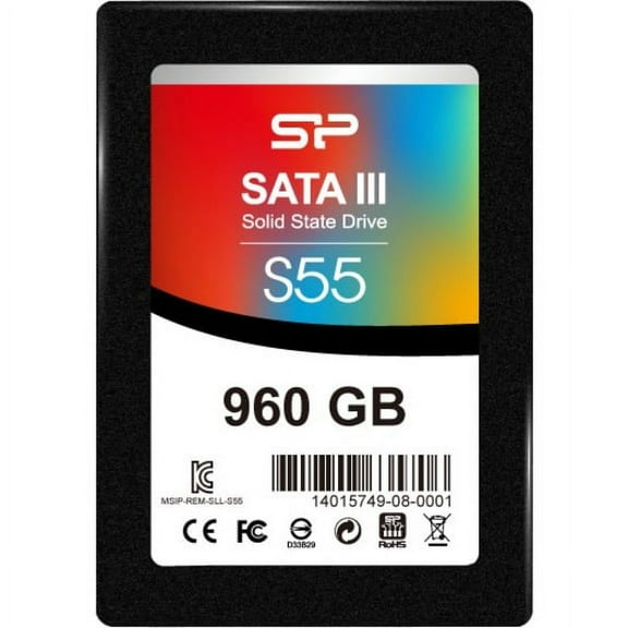 Silicon Power Slim S55 960 GB Solid State Drive, Internal, SATA (SATA/600)
