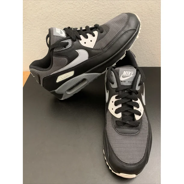 Ni - ke Ni - ke Air Max 90 Essential Men's 9 Athletic Tennis Shoe Black Gray AJ1285-003 NB