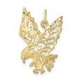 thumbnail image 1 of 10k Solid Diamond-cut Eagle Charm in 10k Yellow Gold, 1 of 3