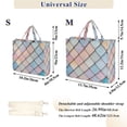 thumbnail image 2 of FORMRS Womens Corduroy Tote Bag Crossbody Shoulder Handbag with Pocket, Orange Art Pattern, 2 of 7