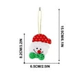 thumbnail image 3 of Christmas Moose Snowman Xmas Tree Cartoon Plush Car Charm, 3 of 6
