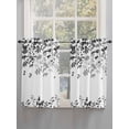thumbnail image 5 of Black Leaves Living Room Curtains 2 Panel, Summer Botanical Cafe Window Treatment, Farmhouse Bedroom Bathroom Kitchen Curtains Drapes 104"x54", 5 of 6