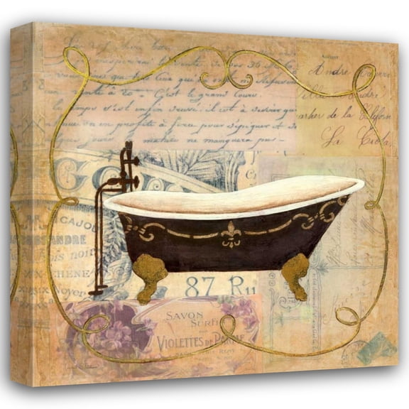 Tava Studios 15x15 Gallery Wrapped Canvas Wall Art Titled - Bain de Luxe I