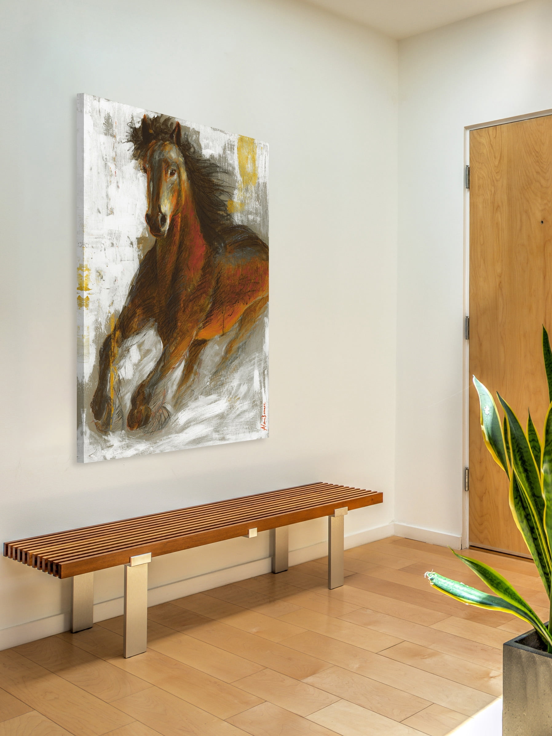 "Wild Fire" Painting Print on Wrapped Canvas