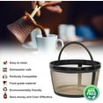 thumbnail image 2 of 1 Pcs Reusable Coffee Filter, 4 Cup Basket Coffee Filters Replacement Coffee Filter Permanent Filter Coffee Replacment Coffee Filter for Mr. Coffee Coffee Makers and Brewers, 2 of 6