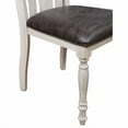 thumbnail image 4 of Nmkwnr 2 Pack Upholstered Seat Side Chair Dining Chair for Living Room, Dining Room, White, 4 of 4