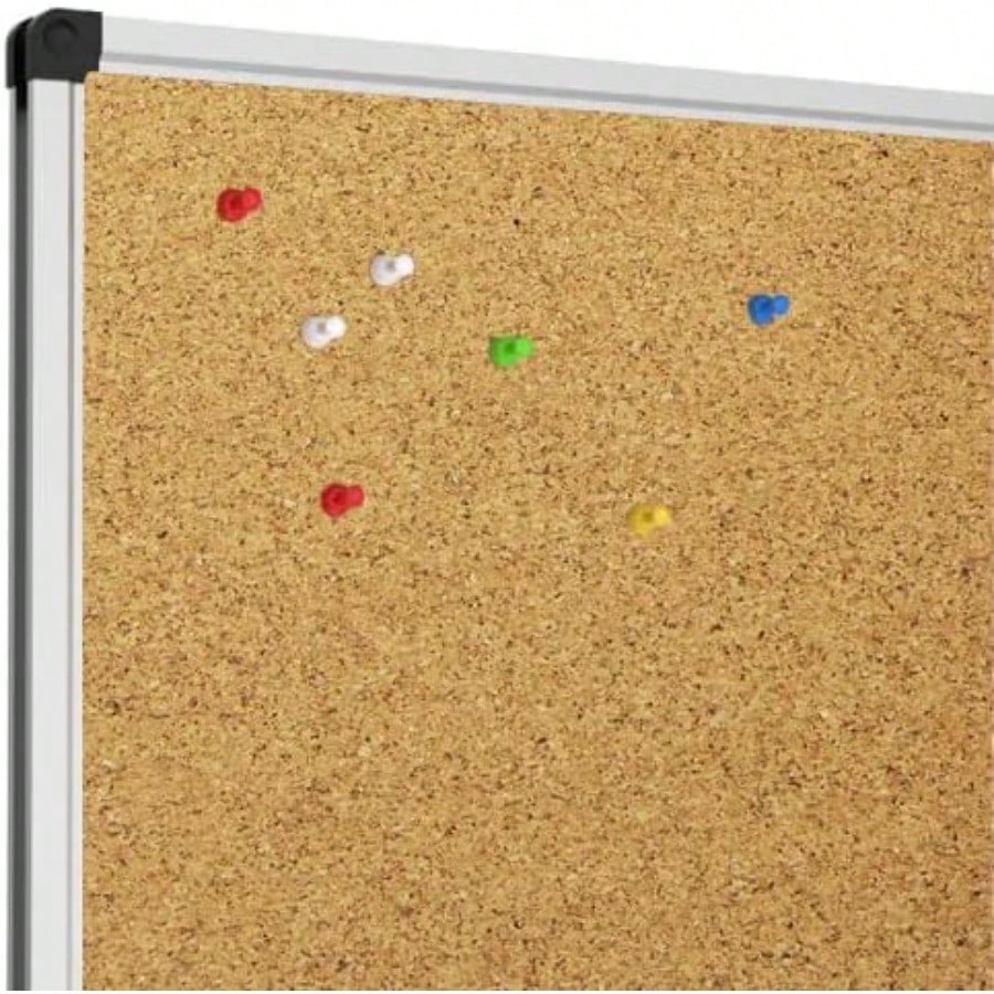 XBoard Cork Board 36 x 24 Notice Cork Bulletin Board Corkboard with Aluminum Frame and Push Pins for Display