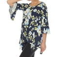thumbnail image 4 of White Mark Women's Floral Blanche Tunic Top, 4 of 5
