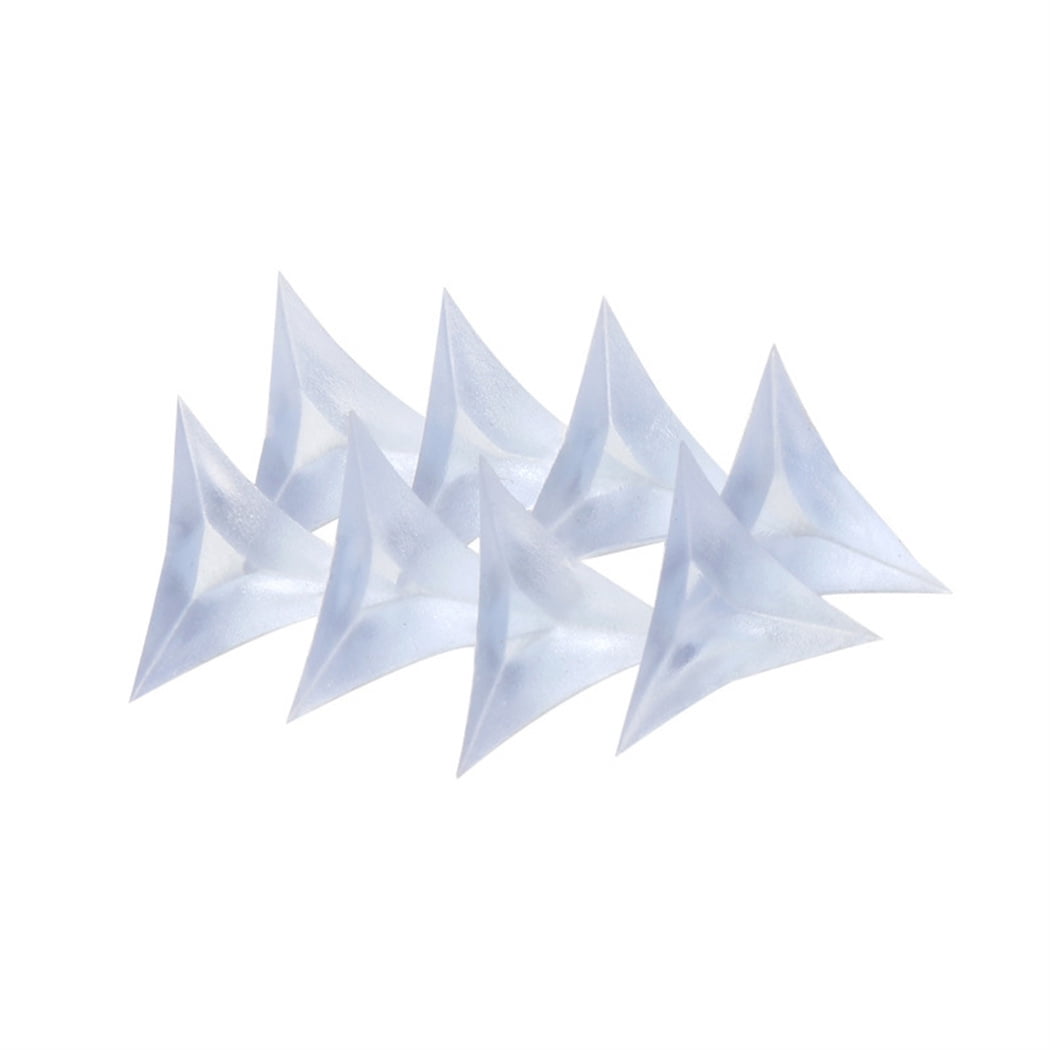 Happon 100 Pack Clear Stair Inside Corner Dust Guards Decorative