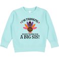 thumbnail image 2 of Inktastic Thanksgiving Big Sis Announcement Turkey Toddler Sweatshirt, 2 of 4