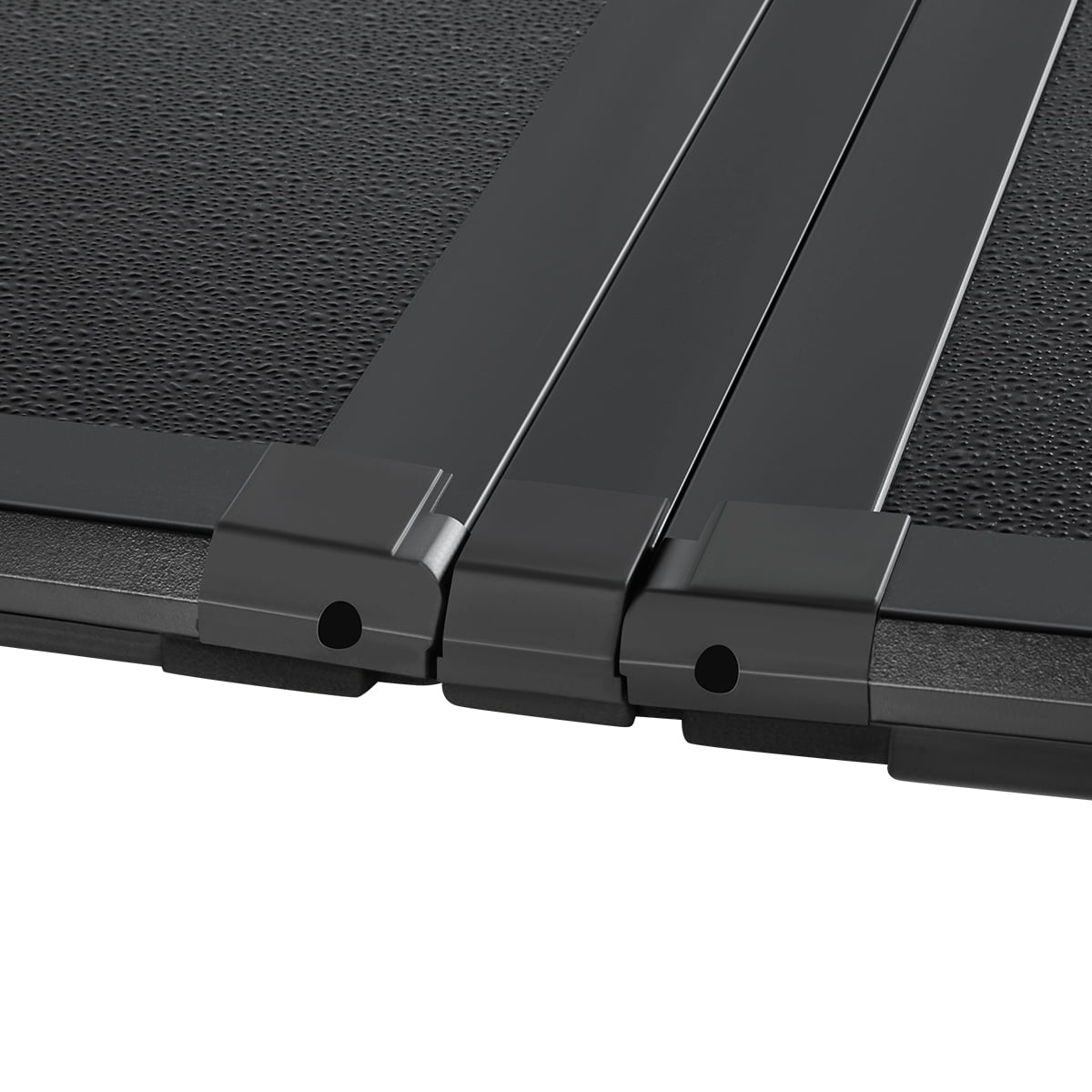 Auto Drive WMT-TRIHARD-055 Hard Folding Truck Tonneau Cover, Black, Heavy-Duty 6.5Ft Bed L 78 in x W 30 in, 1 Pieces