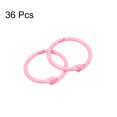 thumbnail image 3 of Uxcell Loose-Leaf Binder Rings, 30mm/ 1.18" Metal Book Ring, Pink, 36Pack, 3 of 5