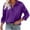 Purple, variant on Gyexs Satin Blouses for Women Long Sleeve Button Down Silk Shirts Business Casual Loose Workwear Tunic Tops Green, Size XXL