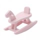 thumbnail image 1 of 2 Sillas De Caballo Mecedora En Miniatura Para 1/12 Decoración De Dormitorio De Rosa Sunnimix caballito balancín casa de muñecas, 1 of 8