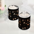 thumbnail image 2 of Yayeee 4 Pack Qtip Holder Bathroom Cotton Swab Canister with Lid Clear Dispenser Set, Pixel Cat, 2 of 6