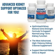 Kidney Restore Extra Strength - Kidney Cleanse Detox & Repair, 90 Capsules