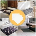 thumbnail image 4 of Bewildely 4 Pieces Anti-slide Rug Stickers Adhesive Sliding Carpet Self Curling Non-woven Anti Mat Grippers Fabric Clip Prevent Type3 NO3 Bewildely HA018146-00, 4 of 6