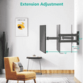 thumbnail image 4 of TV Monitor Wall Mounted Universal VESA Adjustable 15 Inch Extension Arm Tilting Swivel TV Holder Stand Bracket, 4 of 4
