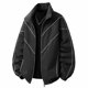 thumbnail image 4 of Ceisia Men Solid Color Hooded Zipper Lamb Gift Fleece Warm Long Sleeve Casual Cardigan Jackets, 4 of 6