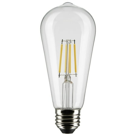 

Satco Lighting S21360 5 Watt Vintage Edison Dimmable St19 Medium (E26) Led Bulb - Clear