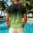 thumbnail image 5 of Dwellite Men's Guard Short Sleeve, Sun Swim Crew Neck Shirts, Quick Dry Lightweight Surf Beach T-Shirt Mint Green L, 5 of 5