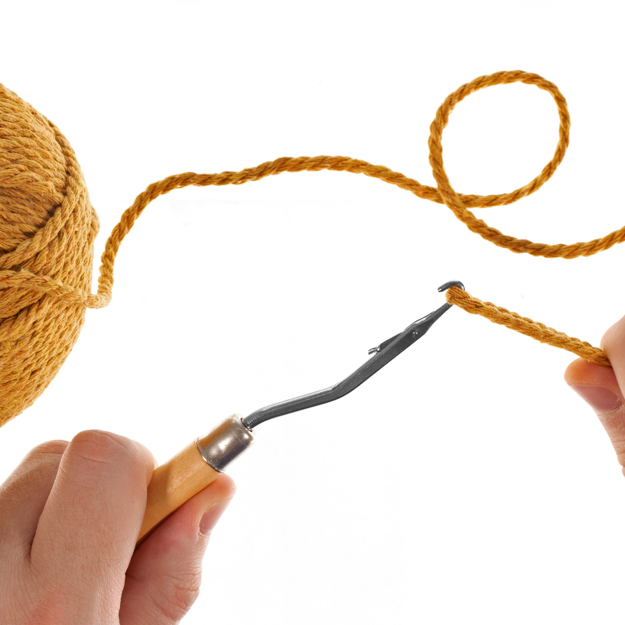 1PC Crochet Hook Wood Handle Carpet Repair Latch Crochet Craft# Knitting  P3V3