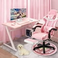 thumbnail image 2 of Achilles Hero Elite Pro Gaming Chair, Computer Chair with Footrest and Lumbar Support, Height Adjustable Gaming Chair with 360°-Swivel Seat and Headrest,  Pink, 2 of 6