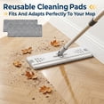 thumbnail image 4 of BIMZUC Reusable Mop Pads Refills, Floor Mop & Wet Mop Pads for Wet Jet, 12.99" x 4.92" 6-Pack Washable for All Floors, 4 of 9