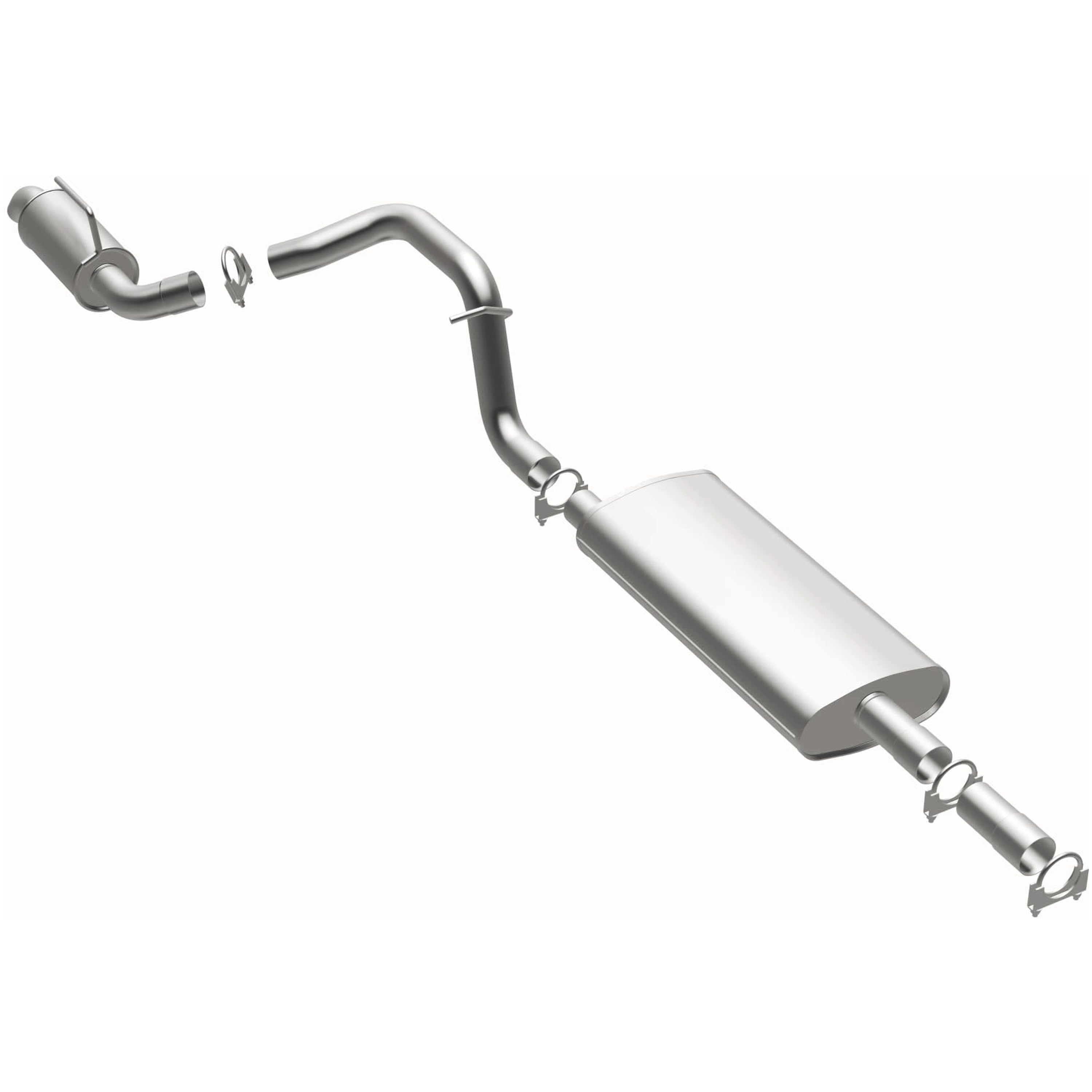 BRExhaust OE Replacement Exhaust System Kit 106-0047: Compatible with 2007-2011 Dodge Nitro 3.7L, 2008-2012 Jeep Liberty 3.7L