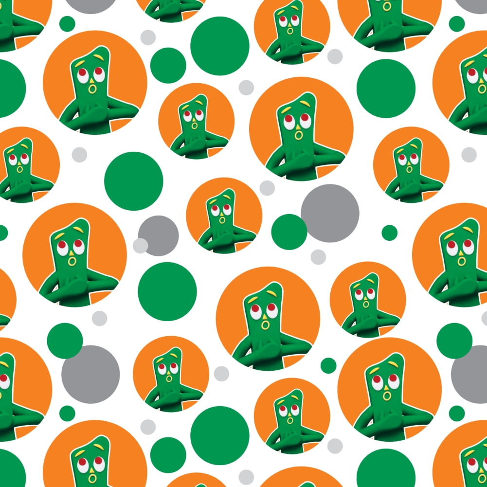Details about   Gumby Singing Clay Art Premium Gift Wrap Wrapping Paper Roll