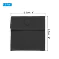 thumbnail image 2 of Uxcell 4x4 Inch Jewelry Pouches, 2 Pack Soft Velvet with Snap Button Portable Storage for Necklace Rings, Black, 2 of 7