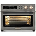 thumbnail image 1 of Restored VAL CUCINA Infrared Heating Air Fryer Toaster Oven, Extra Large Countertop Convection Oven 10-in-1 Combo, 6-Slice Toast, Enamel Baking Pan Easy Clean with Recipe Book,Black, 1 of 7