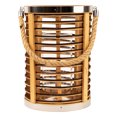 thumbnail image 6 of Northlight Rattan Glass Candle Lantern with Jute Handle - 11.5", 6 of 10