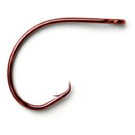 Fine Wire Demon Circle Hook (UltraPoint Demon Perfect In-Line Circle 1 Extra Fine Wire Hook (Pack of 10), Red, 4/0 By Mustad Ship from)