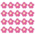 thumbnail image 1 of Uxcell 20-Pack Parches de Flores para Coser, Flores de Ganchillo Hechas a Mano de 1.6 Pulgadas para Ropa DIY [Rojo Rosa y Amarillo], 1 of 1