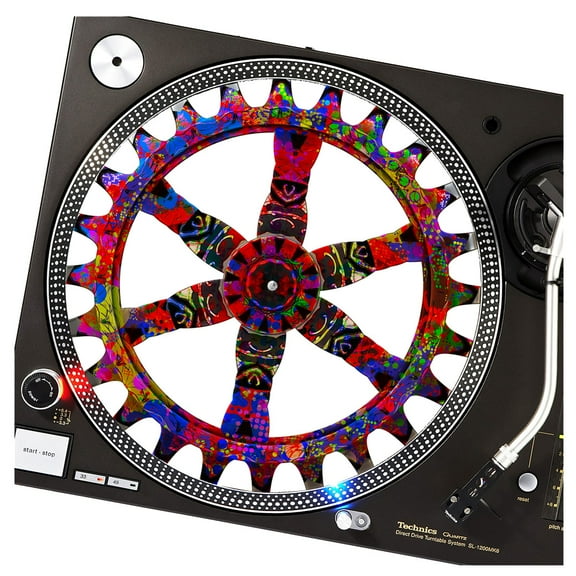 KuzmarK™ 12" DJ Turntable Slipmat - Splatter Gear DJ