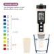 thumbnail image 5 of Medidor de pH digital 4 en 1 PH ORP H2 Temperatura Monitor de calidad del agua Probador yeacher sin retroiluminación, 5 of 7